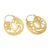 Gold-plated hoop earrings, 'Shimmering Circle' - High Polish Hoop Earrings with Gold Plating