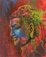 'Light Your Way' - Oil and Acrylic Portrait Painting on Canvas