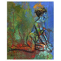 'Mujeres para tu hija' - Pintura de figuras al óleo y acrílico sobre lienzo