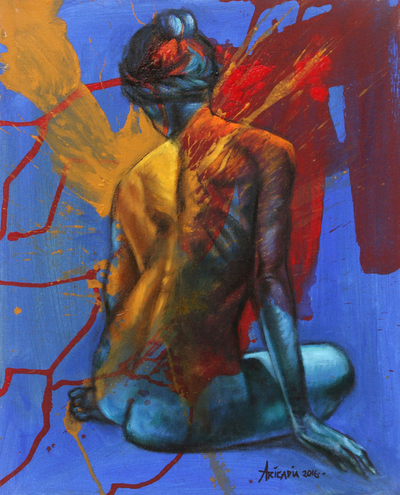 'La Emancipación' - Pintura al óleo y acrílico sobre lienzo firmada