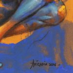 'Inner Beauty' - Signed Javanese Figure Painting on Canvas