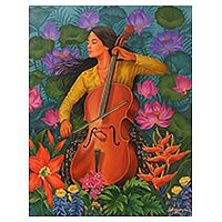 'Beautiful Symphony' (2021) - Acrylic Garden Painting on Canvas (2021)
