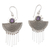 Amethyst dangle earrings, 'Cool Wind in Purple' - Hand Made Amethyst and Sterling Silver Dangle Earrings thumbail