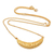 Vergoldete Halskette mit Anhänger - Handgefertigte, vergoldete Halskette mit Anhänger