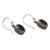 Garnet dangle earrings, 'Soft Music in Red' - Handcrafted Sterling Silver and Garnet Dangle Earrings (image 2b) thumbail