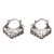 Sterling silver hoop earrings, 'Arrival' - Hand Crafted Sterling Silver Hoop Earrings thumbail