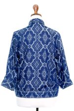 Cotton jacket, 'Grey Eyes' - Woven Cotton Jacket from Java