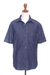 Camisa de algodón para hombre - Camisa casual de mezclilla de algodón para hombre