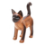 Wood statuette, 'Looking for Friends' - Hand Made Suar Wood Cat Statuette (image 2c) thumbail