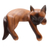 Wood statuette, 'Sleeping Feline' - Sleeping Siamese Suar Wood Cat Statuette thumbail