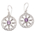 Amethyst dangle earrings, 'Third Eye' - Amethyst and Sterling Silver Dangle Earrings thumbail