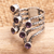 Amethyst cocktail ring, 'Parting Waves' - Amethyst and Sterling Silver Cocktail Ring (image 2) thumbail
