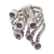 Amethyst cocktail ring, 'Parting Waves' - Amethyst and Sterling Silver Cocktail Ring thumbail