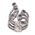 Amethyst cocktail ring, 'Parting Waves' - Amethyst and Sterling Silver Cocktail Ring (image 2f) thumbail