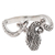 Sterling silver cocktail ring, 'Pebbled Snake' - Sterling Silver Snake-Themed Cocktail Ring (image 2c) thumbail