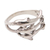 Sterling silver cocktail ring, 'Synchronized Swimmers' - Sterling Silver Dolphin-Themed Cocktail Ring thumbail