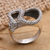 Men's sterling silver cocktail ring, 'Slithering Snake' - Men's Sterling Silver Snake Ring (image 2) thumbail