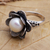 Cultured pearl cocktail ring, 'Glowing Glam' - Cultured Pearl Floral Motif Cocktail Ring (image 2b) thumbail