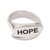 Sterling silver wrap ring, 'Uplifted' - Sterling Silver Inspirational Wrap Ring (image 2a) thumbail