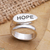 Sterling silver wrap ring, 'Uplifted' - Sterling Silver Inspirational Wrap Ring (image 2b) thumbail