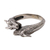 Men's sterling silver wrap ring, 'Dragon Romance' - Men's Sterling Silver Dragon Ring (image 2c) thumbail
