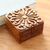 Decorative wood puzzle box, 'Gifted' - Handcrafted Decorative Suar Wood Box (image 2) thumbail