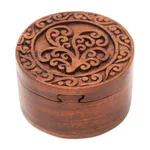 Wood puzzle box, 'Natural Beauty' - Decorative Suar Wood Puzzle Box from Bali
