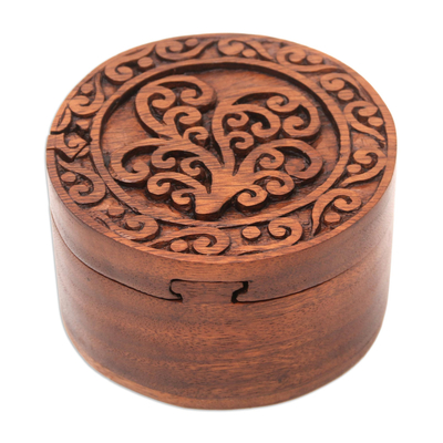 Decorative Suar Wood Puzzle Box from Bali