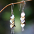 Sterling silver and gold plated  dangle earrings, 'Golden Life' - Sterling Silver and 22k Gold Plated Brass Dangle Earrings