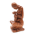 Wood sculpture, 'A Mother's Care' - Suar Wood Family-Themed Sculpture (image 2b) thumbail
