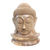 Holzskulptur - Handgefertigte Buddha-Skulptur aus Hibiskusholz