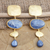 Gold-plated kyanite dangle earrings, 'Body and Soul' - Gold-Plated Kyanite Dangle Earrings from Bali (image 2) thumbail