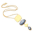 Gold-plated kyanite pendant necklace, 'Body and Soul' - Gold-Plated Kyanite Pendant Necklace from Bali (image 2d) thumbail
