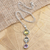 Multi-gemstone pendant necklace, 'Your Heart and Mine' - Hand Crafted Quartz and Amethyst Pendant Necklace (image 2b) thumbail