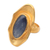 Gold-plated kyanite cocktail ring, 'Bluest Eye' - Gold-Plated Kyanite Cocktail Ring from Bali thumbail