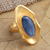 Gold-plated kyanite cocktail ring, 'Bluest Eye' - Gold-Plated Kyanite Cocktail Ring from Bali (image 2b) thumbail