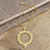 Gold-plated peridot pendant necklace, 'Wreathed in Flowers' - Gold-Plated Peridot Floral-Motif Pendant Necklace