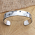 Men's crystal cuff bracelet, 'Hang With Me' - Men's Sterling Silver and Black Crystal Cuff Bracelet (image 2c) thumbail