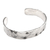 Men's crystal cuff bracelet, 'Hang With Me' - Men's Sterling Silver and Black Crystal Cuff Bracelet (image 2d) thumbail