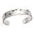 Men's crystal cuff bracelet, 'Hang With Me' - Men's Sterling Silver and Black Crystal Cuff Bracelet (image 2f) thumbail