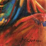 'The Holy Dalai Lama' - Signed Portrait Painting on Canvas