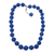 Agate beaded necklace, 'Evening Cocktail in Blue' - Sterling Silver and Blue Agate Beaded Necklace thumbail