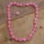 Agate beaded necklace, 'Evening Cocktail in Pink' - Sterling Silver and Pink Agate Beaded Necklace (image 2) thumbail