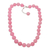 Agate beaded necklace, 'Evening Cocktail in Pink' - Sterling Silver and Pink Agate Beaded Necklace thumbail
