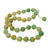 Agate beaded necklace, 'Evening Cocktail in Lime Green' - Sterling Silver and Green Agate Beaded Necklace (image 2b) thumbail