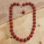 Agate beaded necklace, 'Evening Cocktail in Red' - Sterling Silver and Red Agate Beaded Necklace (image 2) thumbail