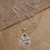Multi-gemstone pendant necklace, 'Rainbow Skyline' - Garnet and Rainbow Moonstone Pendant Necklace (image 2b) thumbail