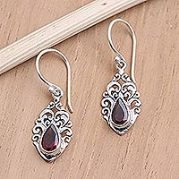 Featured review for Garnet dangle earrings, Berry Jam