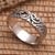 Sterling silver band ring, 'Ayung Journey' - Hand Made Balinese Sterling Silver Band Ring (image 2) thumbail
