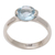 Blue topaz single stone ring, 'Your Sparkle' - Sterling Silver and Blue Topaz Single Stone Ring (image 2a) thumbail